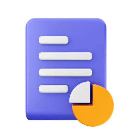 File Chart  3D Icon