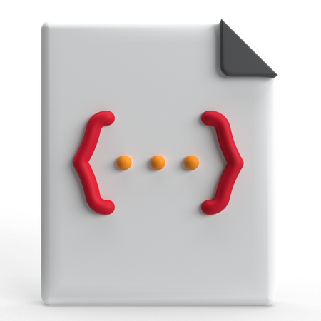 File Code  3D Icon