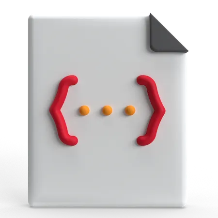 File Code  3D Icon