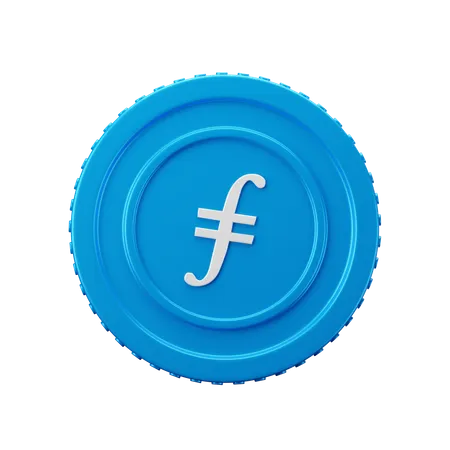 File Coin FIL  3D Icon