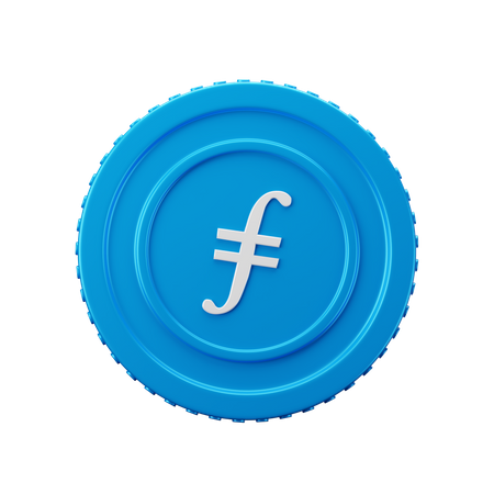 File Coin FIL 3D Icon