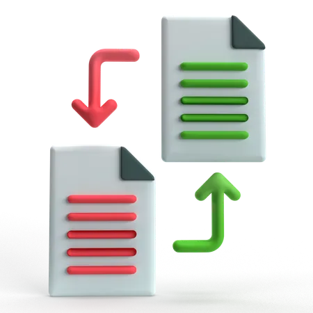 파일 복사  3D Icon