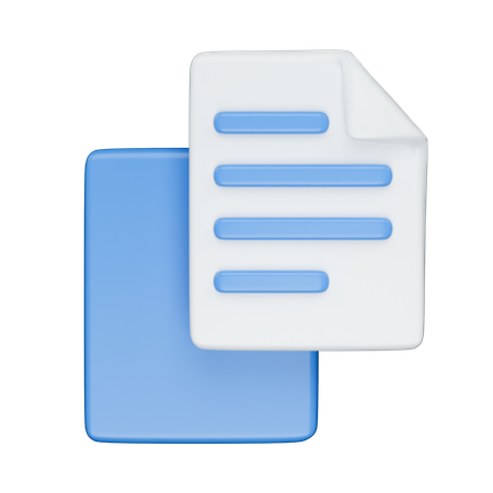 File Copy  3D Icon