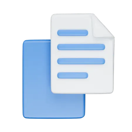 File Copy  3D Icon