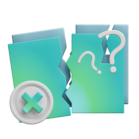 File Corrupt  3D Icon