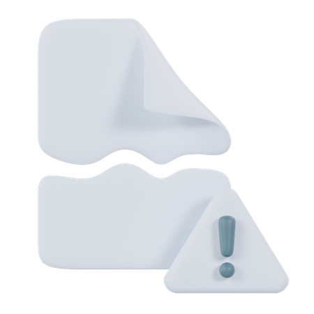 File Corrupt  3D Icon