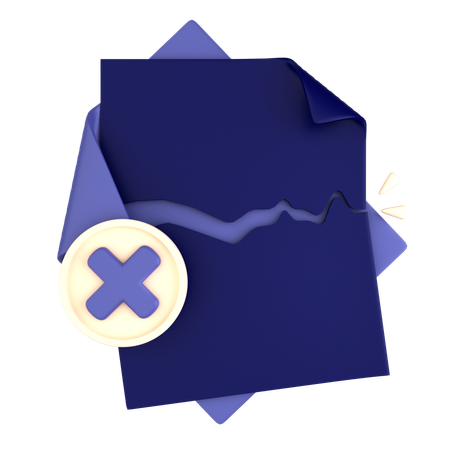 File Corrupted  3D Icon