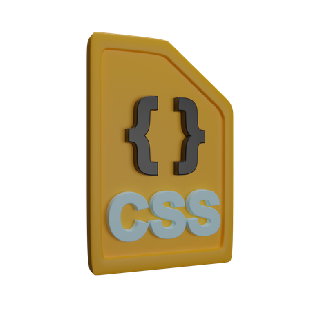 File Css  3D Icon
