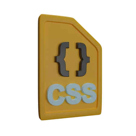 Rendering File CSS Coding 3D Icon