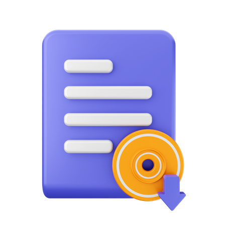 File Disk  3D Icon