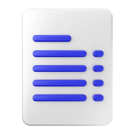 文書のファイル  3D Icon