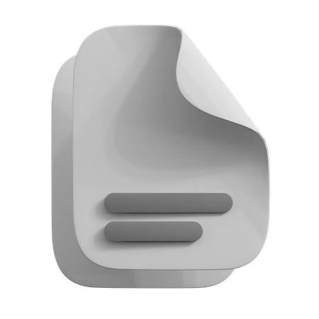 File Document  3D Icon