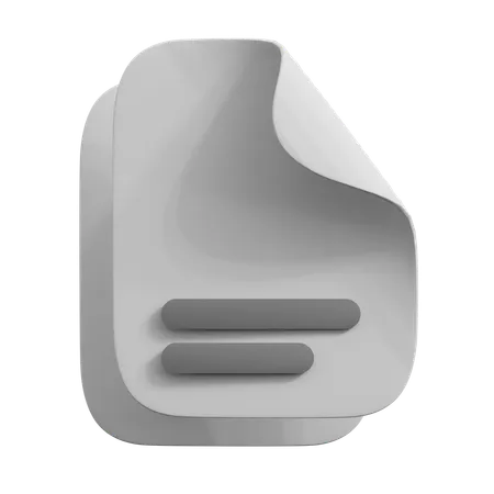 File Document  3D Icon