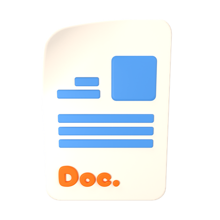 File Document  3D Icon