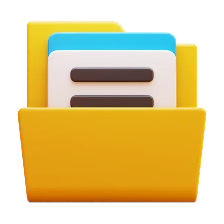 FILE DOCUMENT  3D Icon