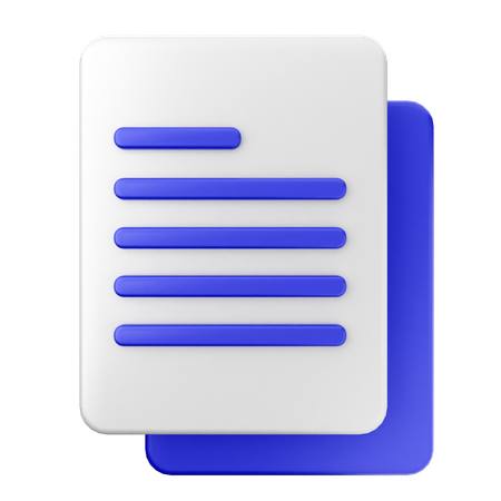 File Document  3D Icon