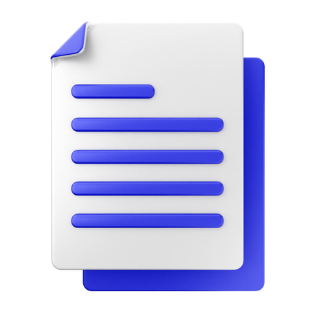 File Document  3D Icon