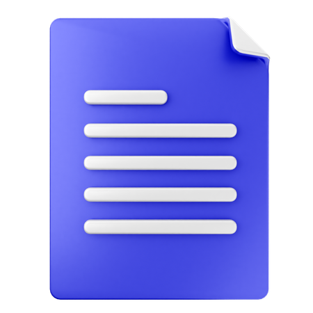 File Document  3D Icon