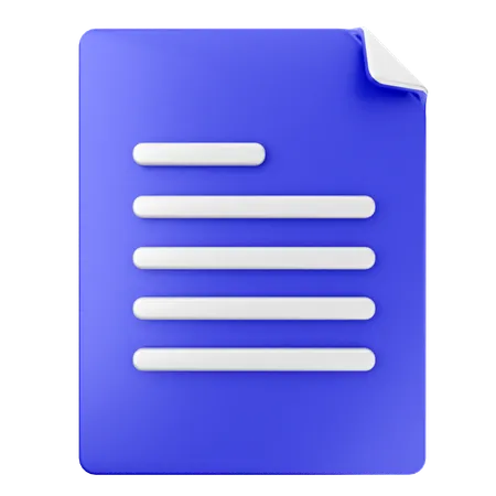 File Document  3D Icon