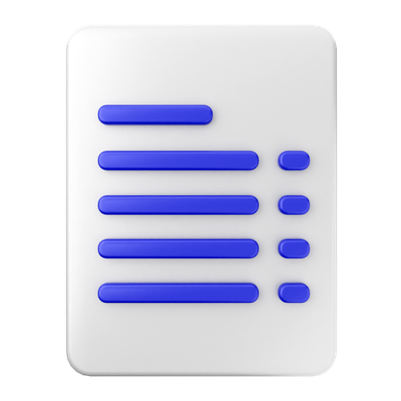 File Document  3D Icon