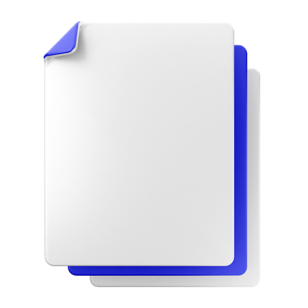 File Document  3D Icon