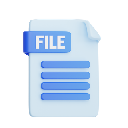 File Document Format  3D Icon