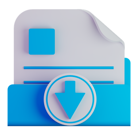 File download  3D Icon