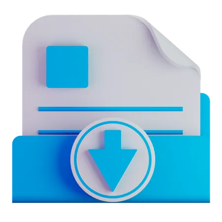 File download  3D Icon