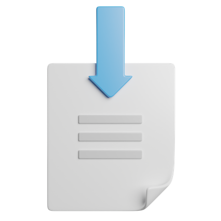 File Download  3D Icon