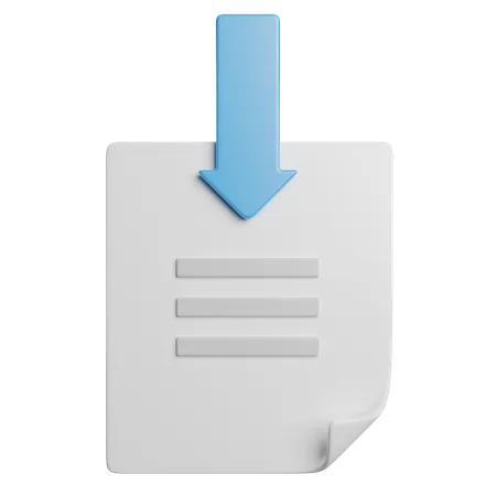 File Download  3D Icon