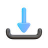 data download 3d logo