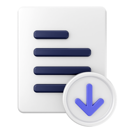 File Download  3D Icon