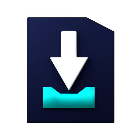 File Download  3D Icon