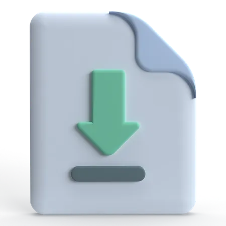 File Download  3D Icon