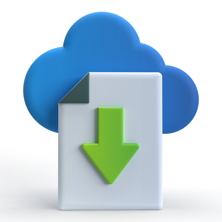 File Download  3D Icon
