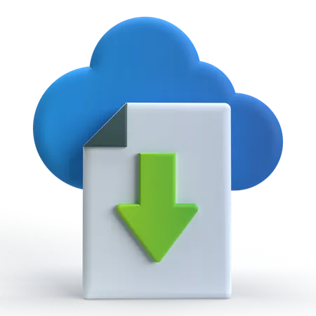 File Download  3D Icon