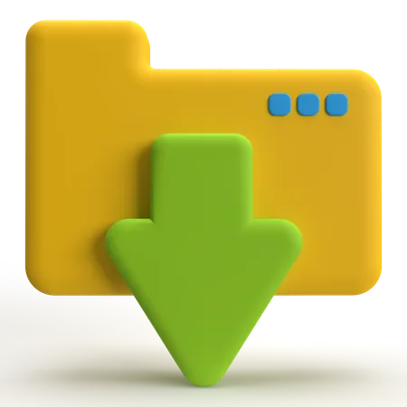 File Download  3D Icon