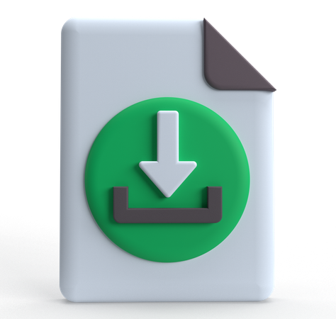 File Download  3D Icon