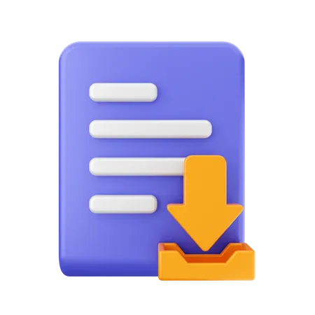 File Download  3D Icon