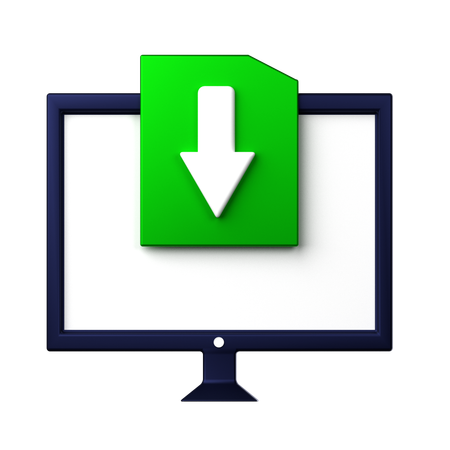 File Download  3D Icon