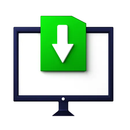 File Download  3D Icon