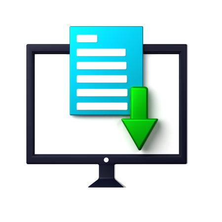 File Download  3D Icon