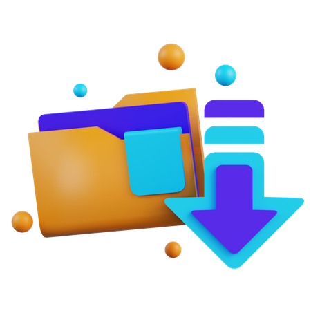 File Download  3D Icon