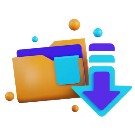 File Download  3D Icon