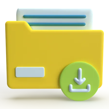 File Download  3D Icon