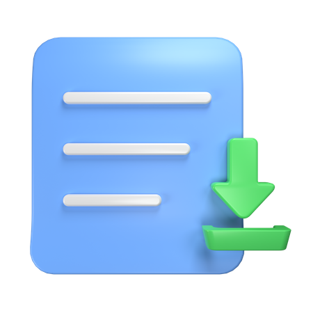 File Download  3D Icon