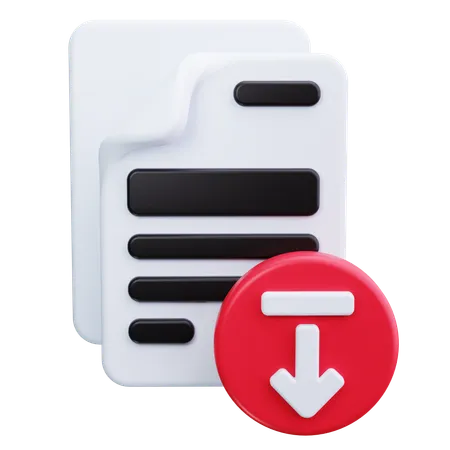 File Download  3D Icon