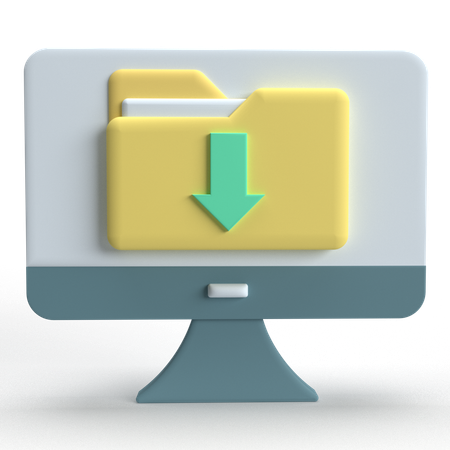 File Download  3D Icon