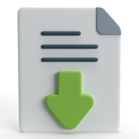 File Download  3D Icon