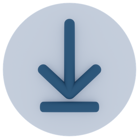 File Download Arrow 3D Icon
